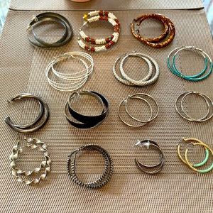 Vintage Hoop Earrings lot